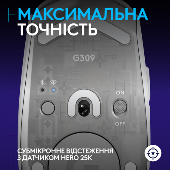 Миша Logitech G309 LIGHTSPEED White (910-007207) | Зображення 3