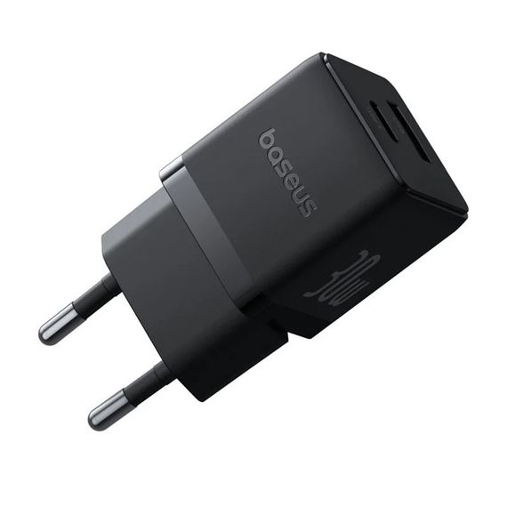 МЗП Baseus Palm Fast Charger PD30W+QC3.0 (1USB-A/1C) + кабель Type-C to Type-C (P1011160A) Cluster Black | Зображення 3