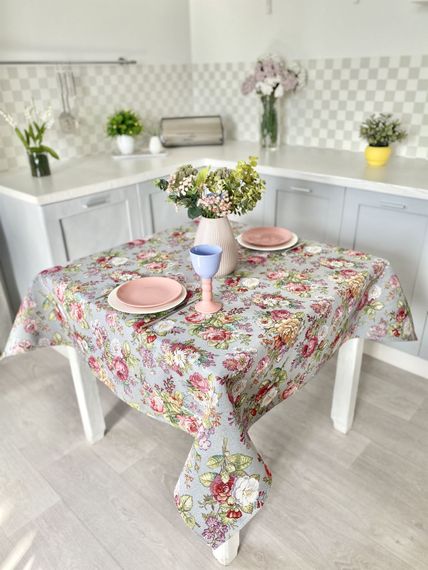 Скатертина гобеленова EDEN1175GR Limaso, 97х100, Квадратна, Повсякденний, Без люрексу, 75% поліестер, 22% бавовна, 3% акрил, Гобелен | Зображення 2
