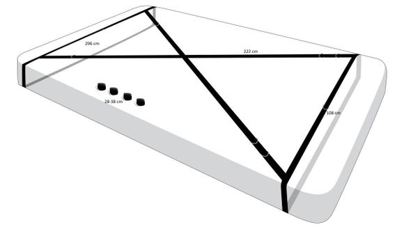 Розтяжка на ліжко Master Series Interlace Bed Restraint Set Sex Aura | Зображення 5
