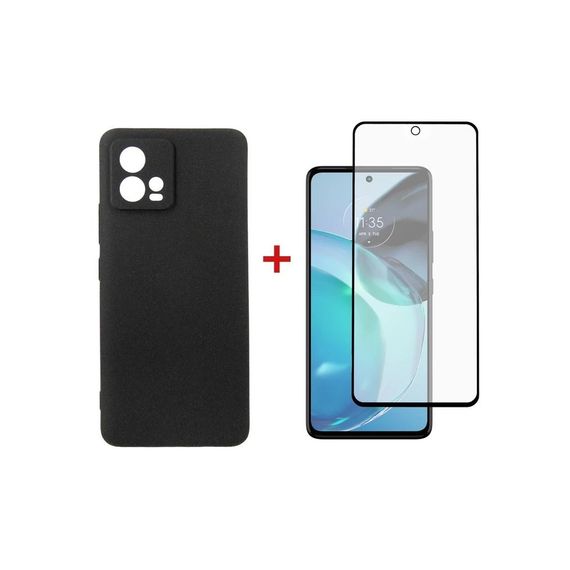 Чохол до мобільного телефона Dengos Kit for Motorola G72 case + glass (Black) (DG-KM-51) | Зображення 1
