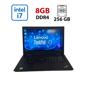 Ноутбук Б-класс Lenovo ThinkPad X1 Carbon Gen 4 / 14" (1920x1080) IPS / Intel Core i7-6600U (2 (4) ядра по 2.6 - 3.4 GHz) / 8 GB DDR4 / 256 GB SSD / Intel HD Graphics 520 / WebCam б/у