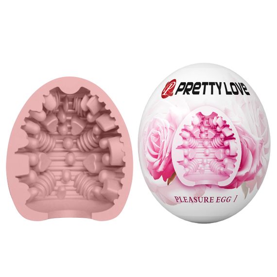 Мастурбатор - Pretty Love Pleasure Egg Masturbator Pink Sex Aura