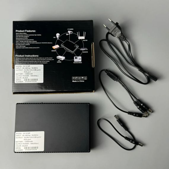 Безперебійник для WI-Fi 5/9/12V 10400 MAh, ДБЖ для роутера 18 Вт GreenVision  знижка | Зображення 1