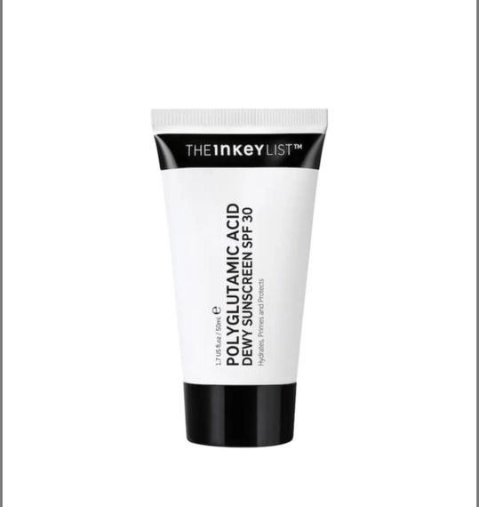 Зволожуючий сонцезахисний крем Inkey List Polyglutamic Acid Dewy Sunscreen SPF30, 50 мл