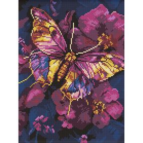 Алмазная мозаика "Золотая бабочка" ©art_selena_ua AMO8161, 30x40см