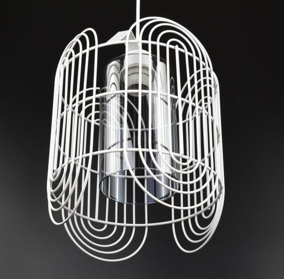 Люстра підвісна LOFT на 1 лампочку 26701 Білий 40-130х25х25 см. | Зображення 2