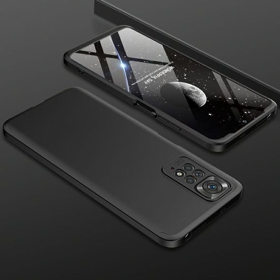 Чохол GKK 360 градусів для Xiaomi Redmi Note 11 4G / 11s колір Чорний | Зображення 1