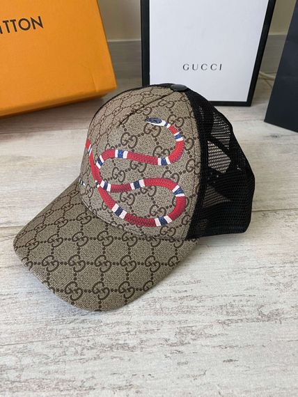 Кепка Gucci Kingsnake Print GG Supreme Baseball Hat | Зображення 4