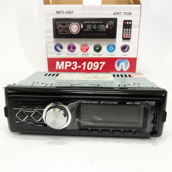 Автомагнитола MP3-1097 BT ISO со съемной панелью, Автомагнитола магнитола в авто с Usb сенсорная | Зображення 3