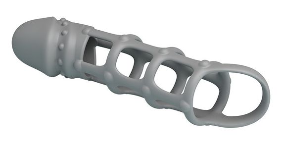 Ажурна насадка Penis Sleeve With Ball Strap, BI-026234. sexstyle | Зображення 6