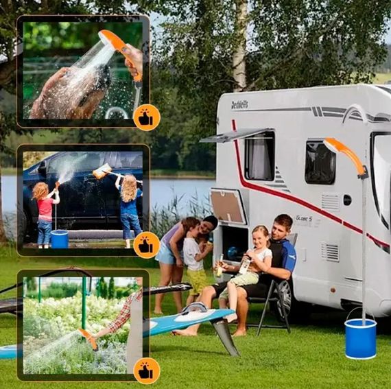 Портативний душ з акумулятором USB XPRO Portable Outdoor Shower (46322-_396) | Зображення 9