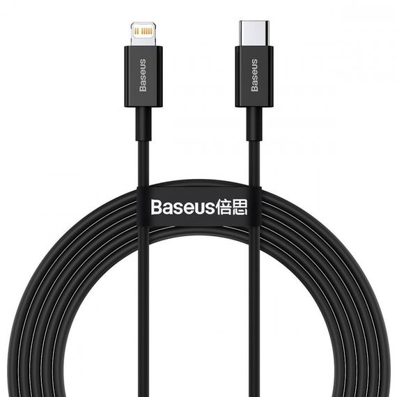 Кабель Baseus Superior Series Fast Charging Type-C to Lightning PD 20W (2m), Черный, 2.0 м