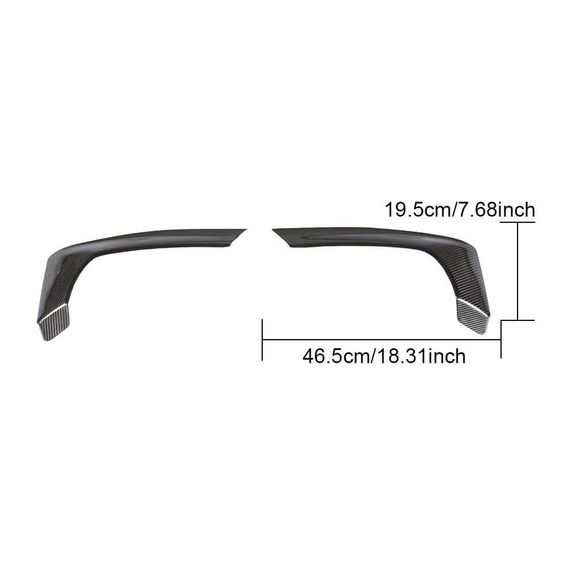 Накладки на задній бампер Flap Карбон (для M5 F90 2017-2020, Карбон) для BMW 5 серія G30/31 рр | Зображення 5