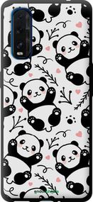 Чохол на Oppo Find X2 Панди "4318b-1891-2448"