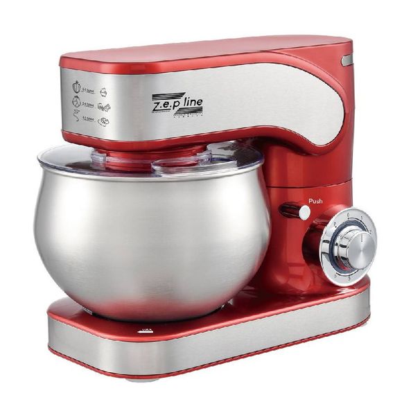 Кухонний тістоміс міксер 4в1 3500 Вт на 5 літрів Zepline з нержавіючої сталі ZP-136 | Зображення 2