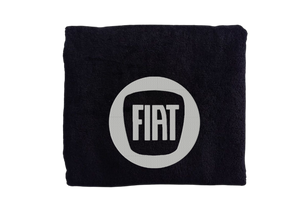 Полотенце с вышивкой махровое банное 70*140 черный автомобилисту Фиат Fiat  00451