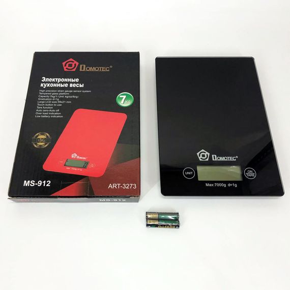 Ваги кухонні для кондитера DOMOTEC MS-912 Glass | Електронні кухонні ваги FS-699 Компактні ваги | Зображення 6