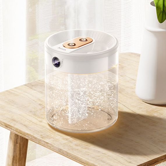 Зволожувач повітря Hoco HX31 Dual spray humidifier with digital display White | Зображення 6