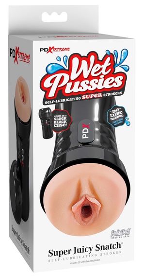 Мастурбатор Вагіна в чорній колбі Pipedream PDX Extreme Wet Pussies, що самозмазується Sex Aura | Зображення 4