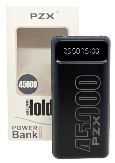 Power Bank 45000 mAh 2,1А реальна ємність PZX C166 зарядка зовнішній акумулятор павербанк сертифікований