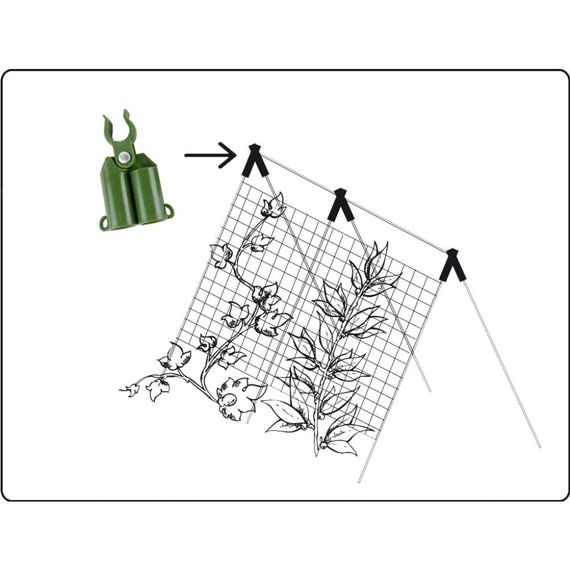З'єднувач Bradas кутовий регульований для садових опор 8 мм, 4 шт. (TYLS08/4) | Зображення 1