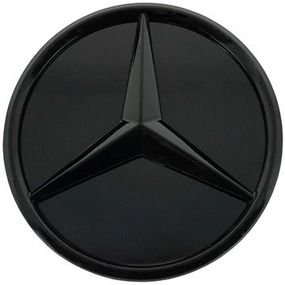 Эмблема решетки радиатора Mercedes Benz Vito W447 14-/ W253/X253 15- (чёрный глянец/ D=210/190 mm),M 000 880 0300
