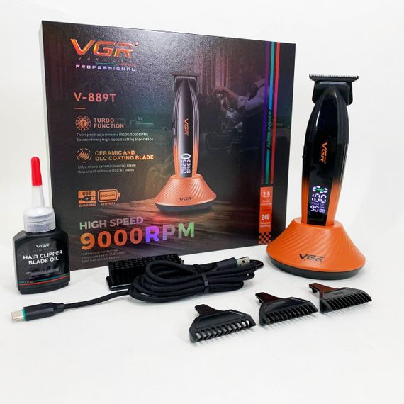 Машинка для стрижки с дополнительными насадками VGR, Хороший беспроводной триммер RF-29 | Зображення 6