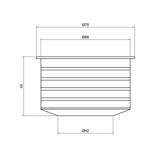 Перехід каналізаційний TA Sewage 50х72 для патрубка TASRARB5072 | Зображення 1