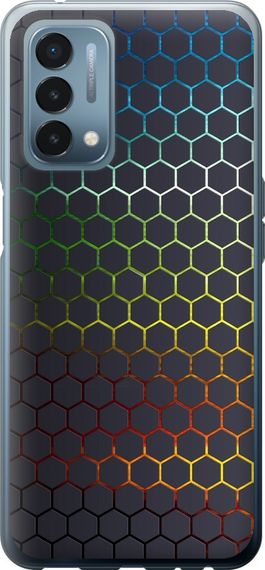 Чехол на OnePlus Nord N200 Переливающиеся соты "498u-2384-17620"