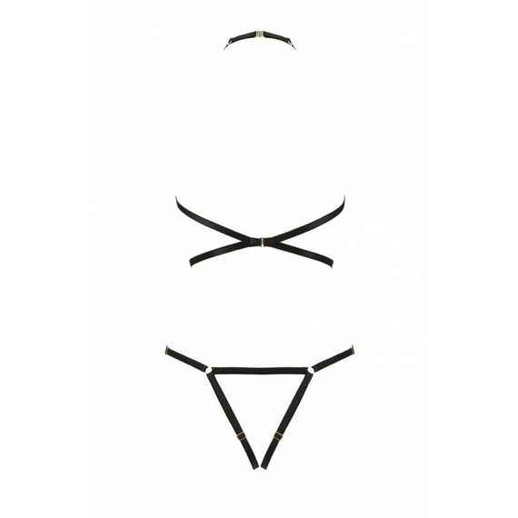 Портупея-боди из стреп Passion Exclusive IVENA, Черный, 2XL, 3XL, 2XL/3XL, Большие размеры | Зображення 6