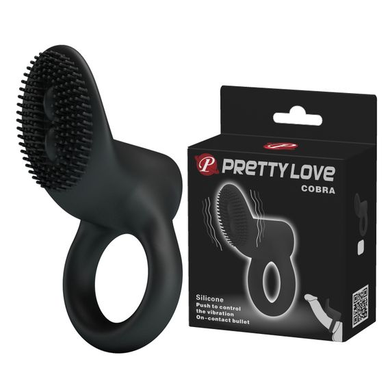 Ерекційне кільце - Pretty Love Cobra Penis Ring Black
