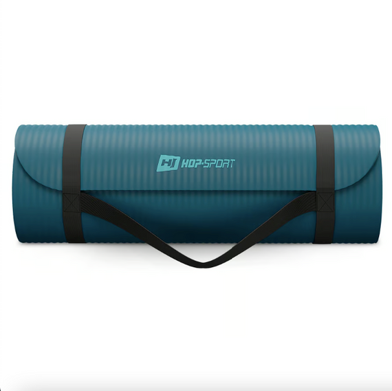 Коврик для йоги Hop-Sport HS-NB015GM NBR 1,5см темний морський | Зображення 7