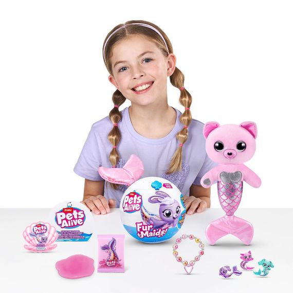 Интерактивный игровой набор серии "Furmaids" Котенок Пурл Pets & Robo Alive 9555A | Зображення 2