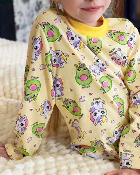 Піжама для дівчинки (тепла) Носи своє 110 Жовтий (p-7611-135413) | Зображення 7