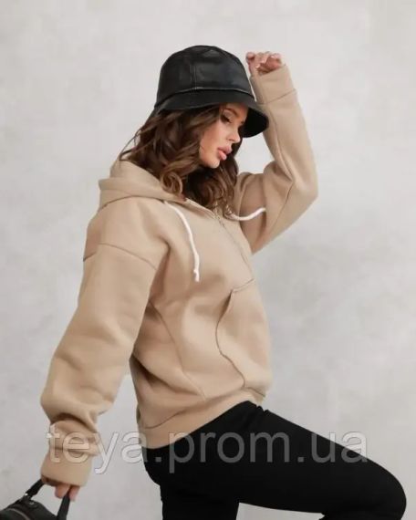 Толстовка колір бежевий розміри M, L, S, XL FI_004898 | Зображення 1