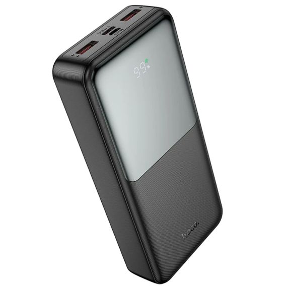 Павербанк J136A 20000mAh 22.5W QC3.0 PD3.0 — зовнішній акумулятор з 3 портами USB + Type-C, швидка зарядка для смартфонів | Зображення 1