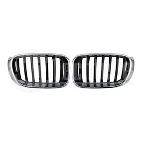 Решетка радиатора BMW X3 F25 / X4 F26 14-18 (хром/чёрн.), AutoTechteile, 708 5167, 706 5136