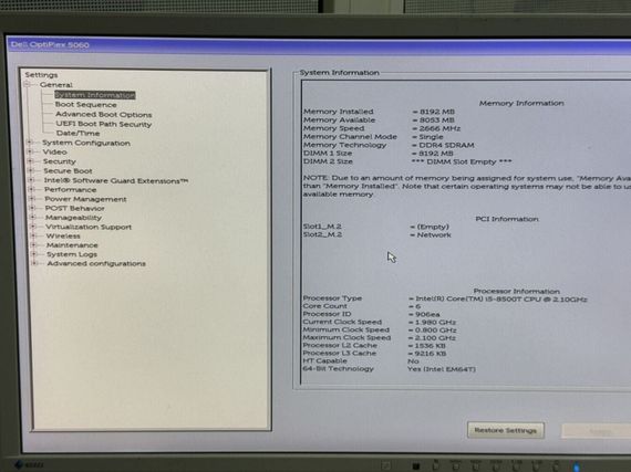 Неттоп Dell OptiPlex 5060 Micro USFF / Intel Core i5-8500T (6 ядер по 2.1 - 3.5 GHz) / 8 GB DDR4 / 500 GB SSD / Intel UHD Graphics 630 / 90W / Wi-Fi / Блок живлення в комплекті б/в | Зображення 7