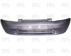 Передний бампер Renault Kangoo 97-03 черный с наполниетем (FPS) 7701694499