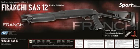 Страйкбольний рушниця ASG Franchi SAS 12 Flex-stock Spring кал. 6 мм | Зображення 6