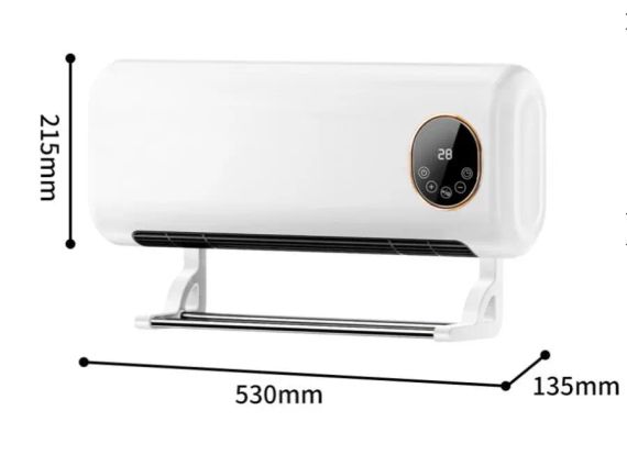Обогреватель настенный кондиционер SOKANY SK-18035 2000 Вт с пультом и сушилкой | Зображення 3