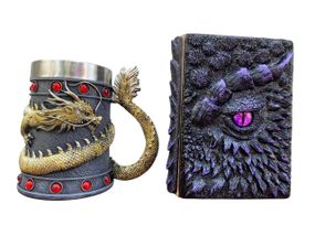 Подарунковий набір Кухоль 3D Танард Gold Rose та Блокнот 3D «Око Ілюзій»