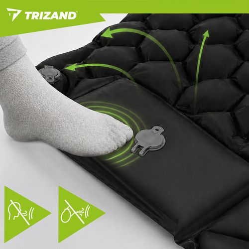 Самонадувающийся одноместный матрас Trizand 27682 190×60 см с помпой и чехлом | Зображення 3
