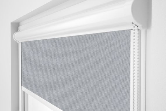 Рулонна штора Rolets Мадрид 2-863-975 97.5x170 см закритого типу Сіра | Зображення 1