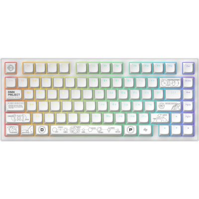 Клавиатура Dark Project ALU81 Terra Nova PBT RGB Mech G3MS Moonstone White (DPKB_NOVA_81_ANSI_WHITE_UA) | Зображення 9