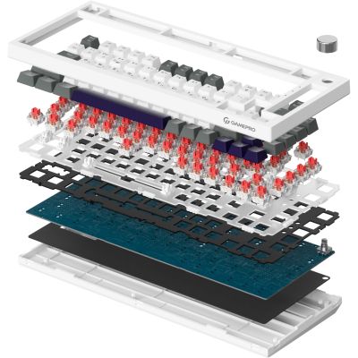 Клавиатура GamePro Genesis Warden MK160P Outemu Swithes USB White-Grey (MK160P) | Зображення 9