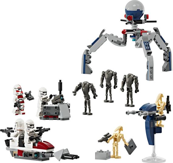 Конструктор LEGO LEGO Star Wars Клони-піхотинці й Бойовий дроїд. Бойовий набір (75372) | Зображення 2