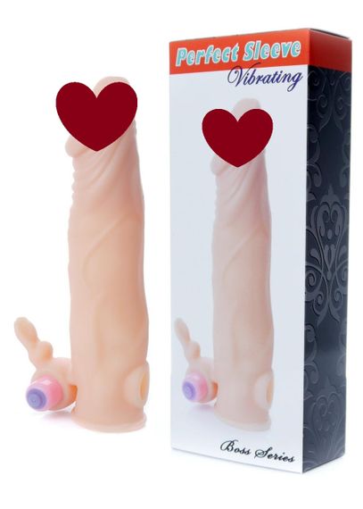 Насадка на пенис с вибростимулятором Perfect Sleeve Vibrating sexstyle