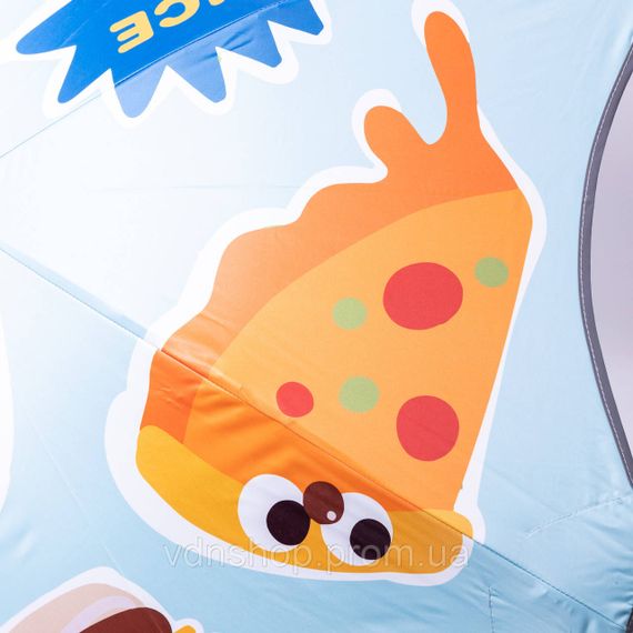 Парасолька дитяча механічна елегантна з принтом міцна надійна з поліестеру діаметр 90 см Блакитний HP-23-13BL | Зображення 9